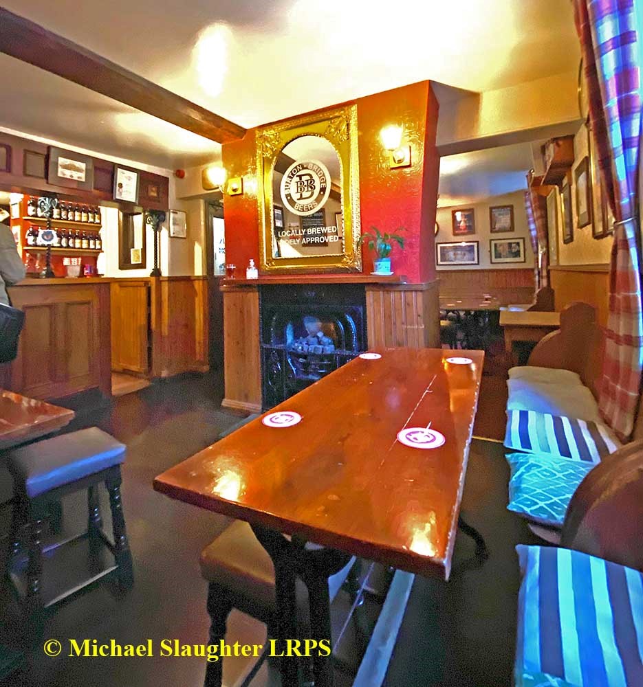 Burton Bridge Inn bar. Published on 